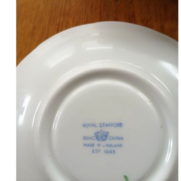 Royal Stafford Clan MacLean Scottish Tartan Cup & Saucer Bone China England - Picture 3 of 5